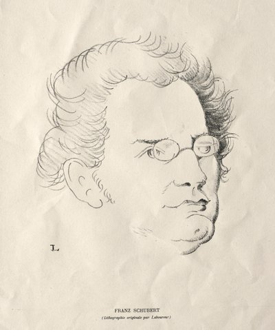 Franz Schubert door Jean Emile Laboureur