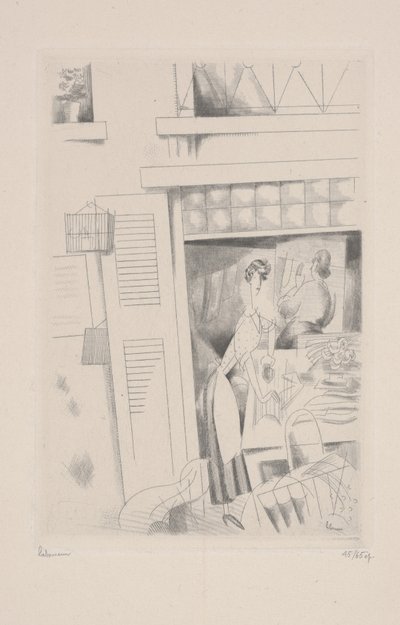 De Wasvrouw door Jean Emile Laboureur