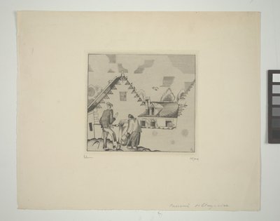 Dorpsroddel door Jean Emile Laboureur