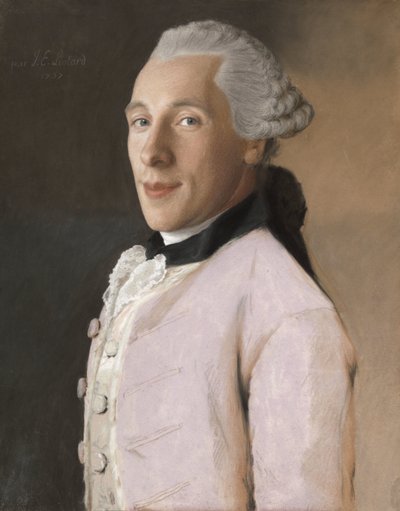 Joachim Rendorp door Jean Etienne Liotard (signed by artist)