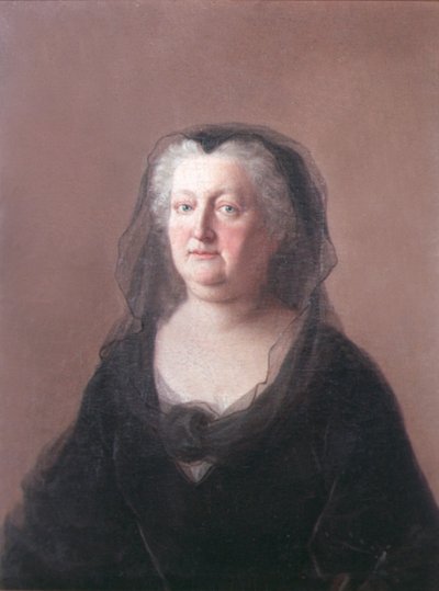 Elizabeth Christine van Braunschweig-Wolfenbüttel Keizerin van Duitsland (1691-1750) vrouw van Heilige Roomse Keizer Karel VI (1685-1740) 1743-44 door Jean Étienne Liotard