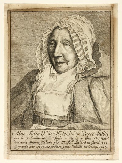 Mevrouw Pierre Lullin-Fatio door Jean Étienne Liotard