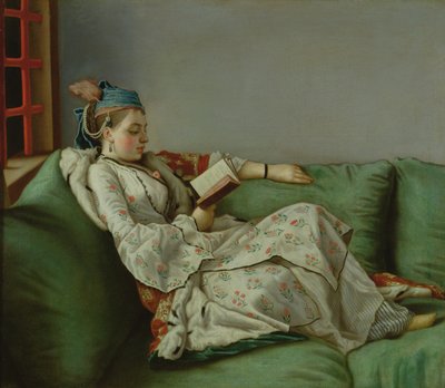 Maria Adelaide van Frankrijk in Turkse kleding, 1753 door Jean Étienne Liotard