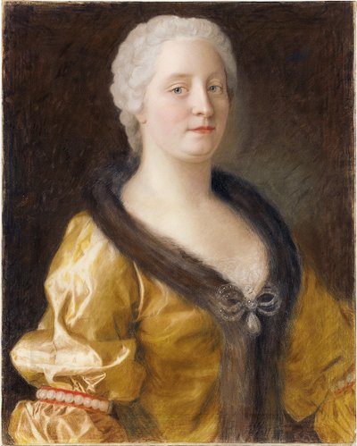 Portret van keizerin Maria Theresia van Oostenrijk door Jean Étienne Liotard