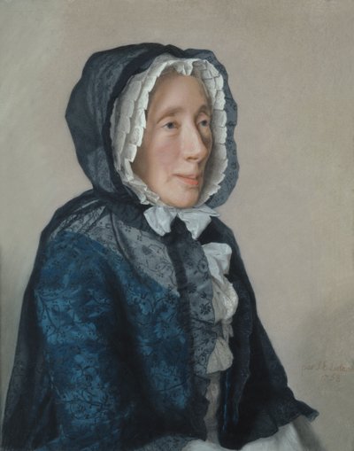 Portret van Madame Tronchin, 1758 door Jean Étienne Liotard