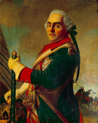 Portret van Maurice Graaf van Saksen, maarschalk van Frankrijk door Jean Étienne Liotard