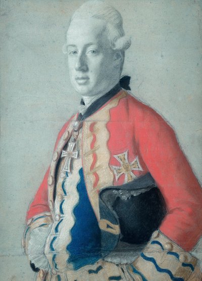 Portret van aartshertog Maximiliaan Franz van Oostenrijk (1756-1801), later aartsbisschop en keurvorst van Keulen en prins bisschop van Münster door Jean Étienne Liotard