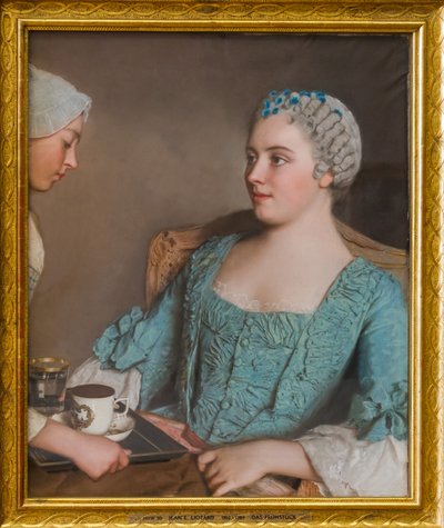 het vroege ontbijt door Jean Étienne Liotard