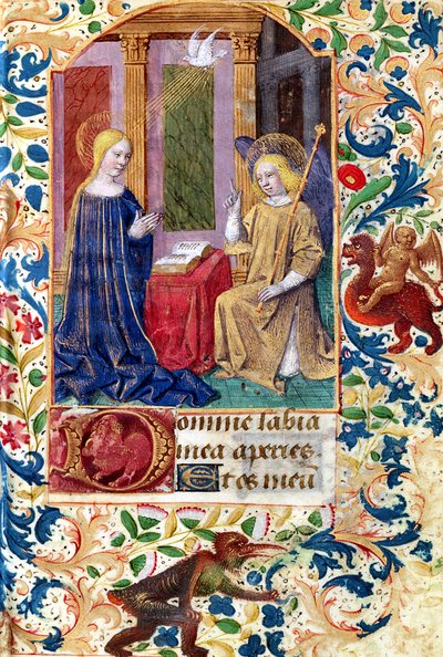 Ms Latin 13305 fol.15 De Aankondiging, uit 