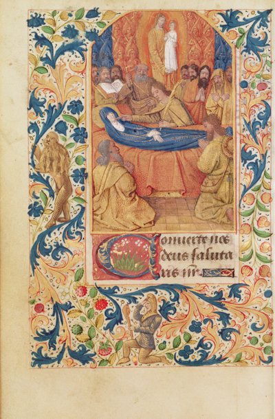 Ms Latijn 13305 fol.88v De dood van de Maagd, uit 
