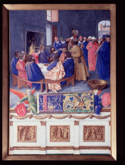 Sint Jan bij het Laatste Avondmaal. Miniatuur uit 