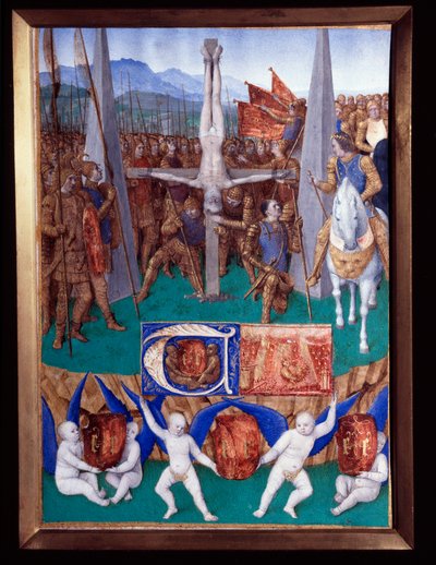 Het martelaarschap van Sint Petrus Miniatuur uit 