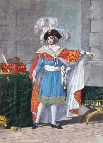 Een van de Vijf Leden van het Uitvoerend Directoire van de Directoire-periode (1795-99) in formele kleding door Jean Francois (after) Garneray
