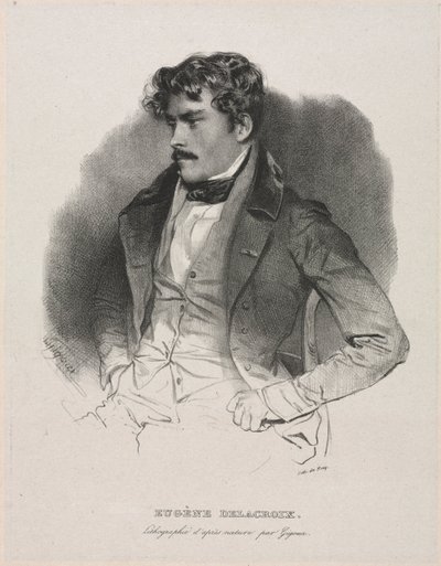 Eugène Delacroix door Jean Francois Gigoux
