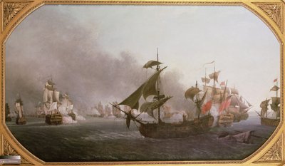 Zeeslag bij het eiland Grenada, 6 juli 1779, 1788 door Jean Francois Hue