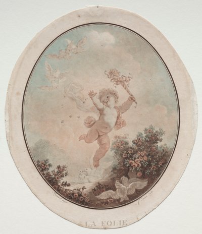 Dwaasheid, 1777 door Jean Francois Janinet
