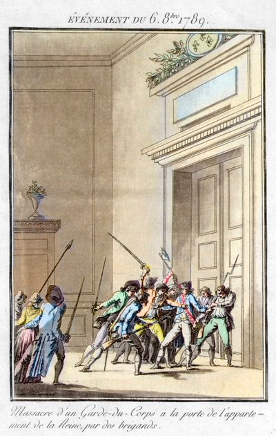 Franse Revolutie - Gebeurtenis van 6 oktober door Jean Francois Janinet