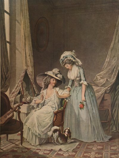 LAveu Difficile, Moeilijke Bekentenis, 1787, 1913 door Jean Francois Janinet