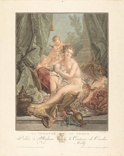 La toilette de Venus door Jean Francois Janinet