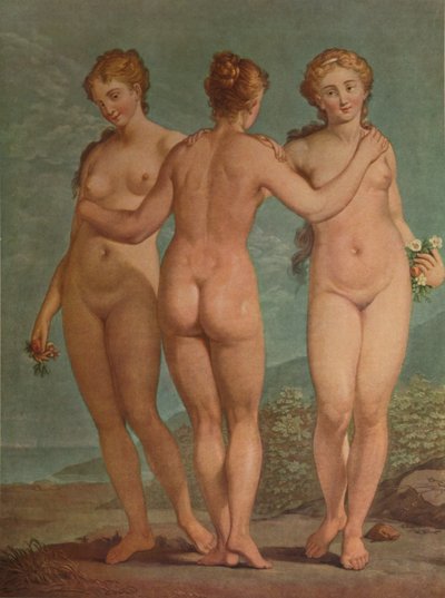 Les Trois Graces, ca. 1785, 1913 door Jean Francois Janinet