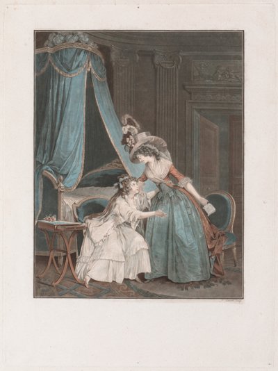 De indiscretie, 1788 door Jean Francois Janinet