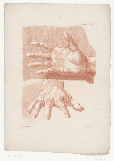 Twee handen door Jean Francois Janinet