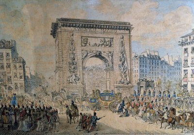 Intocht van Pius VII door Jean Francois Leleu