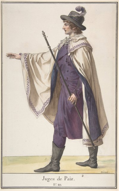Een Vrederechter, ca. 1798-99 door Jean Francois Leonor Merimee
