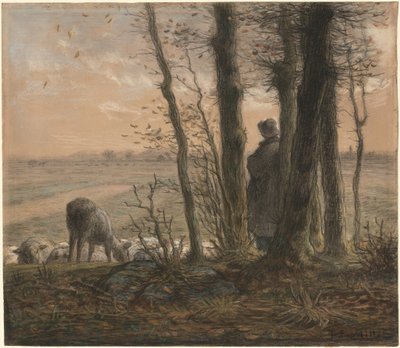 Vallende Bladeren door Jean Francois Millet