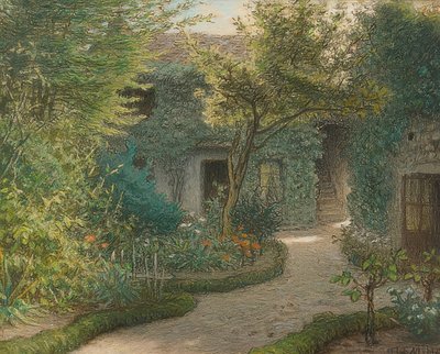 Huis van Théodore Rousseau in Barbizon door Jean Francois Millet