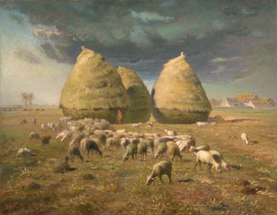 Hooibergen: Herfst door Jean Francois Millet