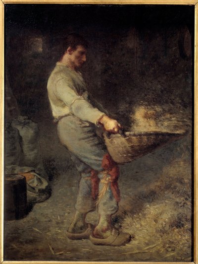 Le vanneur door Jean Francois Millet