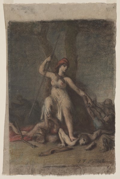 Vrijheid, waarschijnlijk 1848 door Jean Francois Millet