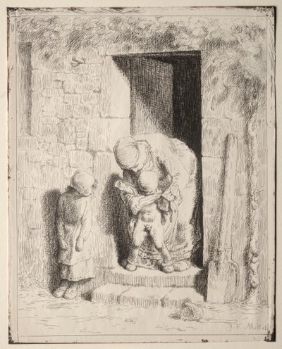 Moederlijke Voorzorg door Jean Francois Millet