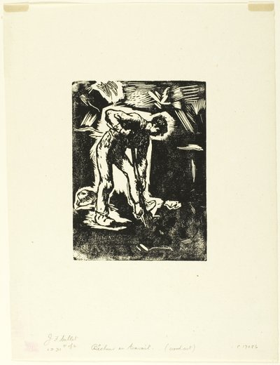 Boer aan het Graven door Jean Francois Millet