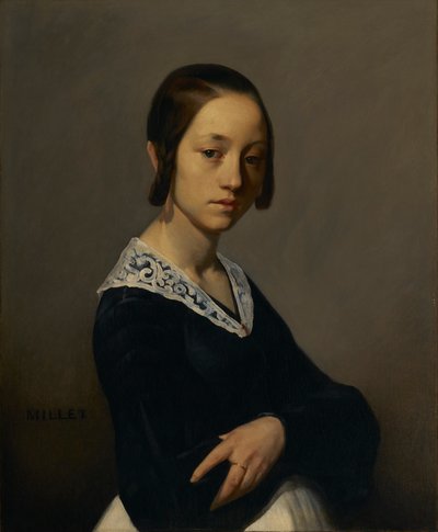 Portret van Louise-Antoinette Feuardent door Jean Francois Millet