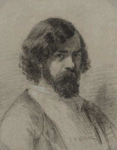 Portret van Narcisse Virgile Diaz de la Peña, 1848 door Jean Francois Millet