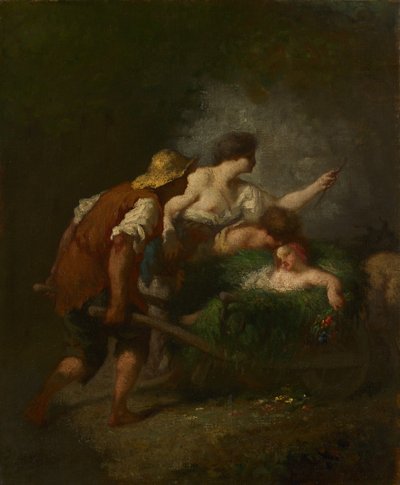 Terugkeer van de velden, ca.1846-1847 door Jean Francois Millet