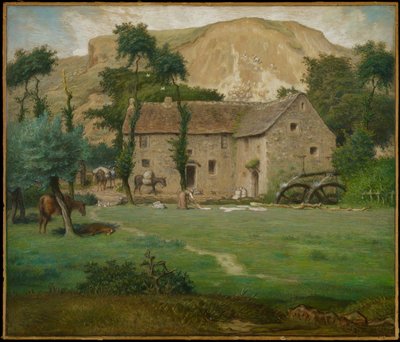 De boerderij, c.1867-69 door Jean Francois Millet