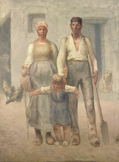 De Boerenfamilie door Jean Francois Millet