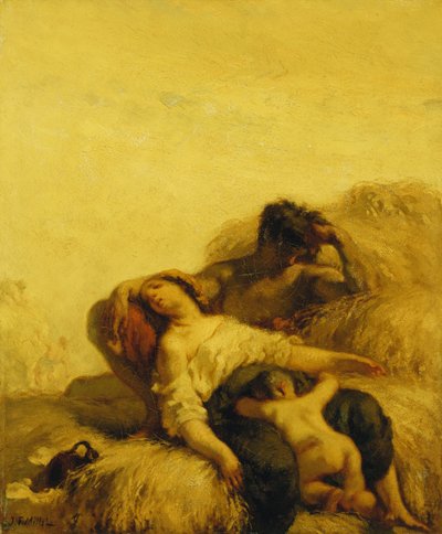 De slapende maaiers door Jean Francois Millet