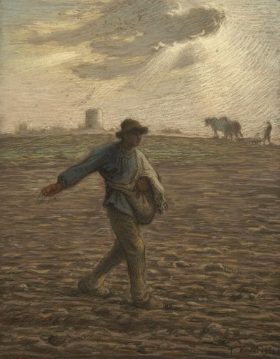 De zaaier, ca. 1865 door Jean Francois Millet