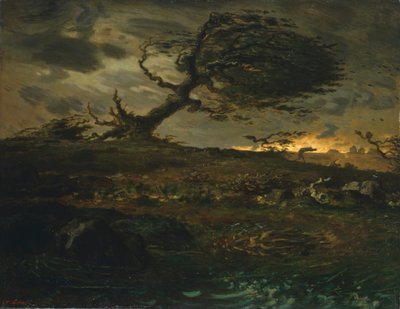 De windvlaag door Jean Francois Millet