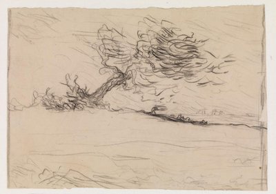 De Windstoot door Jean Francois Millet