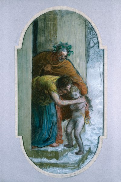 Winter, ca. 1864 door Jean Francois Millet