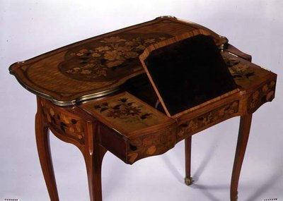 Mechanische schrijftafel, ca. 1760 door Jean Francois Oeben