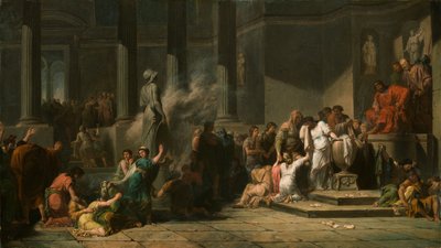 Atheense meisjes trekken loten, 18e eeuw door Jean François Pierre Peyron
