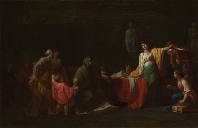 Cornelia, Moeder van de Gracchi door Jean François Pierre Peyron