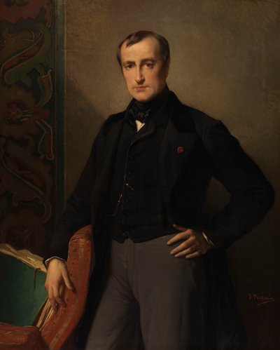 De schilder Paul Delaroche door Jean Francois Portaels