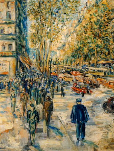 Champs Elysee door Jean Francois Raffaelli